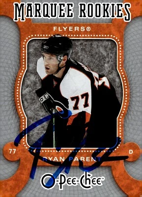 Ryan Parent - Signed 2007-08 O-Pee-Chee Marquee Rookie Card #578 - Philadelphia - Image 1 of 2