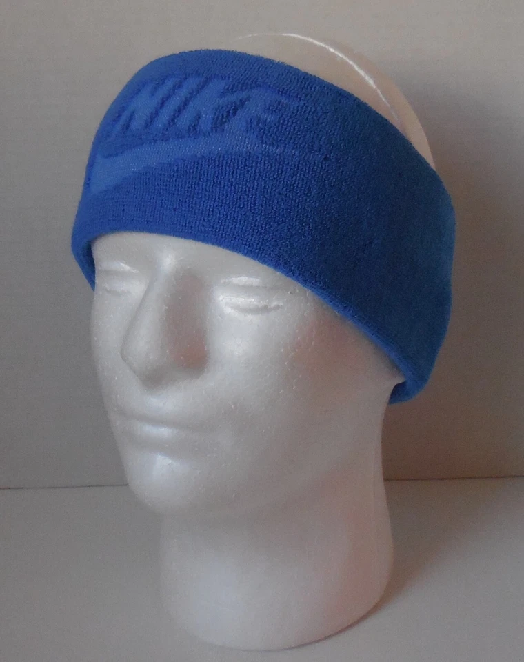 Nike Sport Headband Terry Adult Unisex Signal Blue/Signal Blue