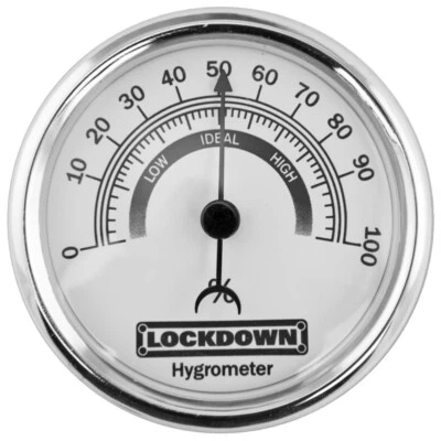 Lockdown Hygrometer Silver  222111 - Image 1 of 2