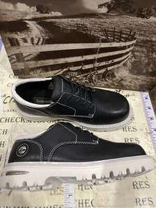 Nuovo Timberland 22712 Oxford in pelle giovanile nero taglia 1,5 USA, UK1-EUR 33 - Foto 1 di 10