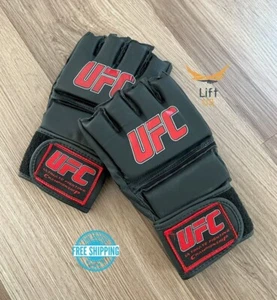 MMA Fighting Gloves Boxing Muay Thai glove UFC Leather Punch Cage box pads-Large - Picture 1 of 3