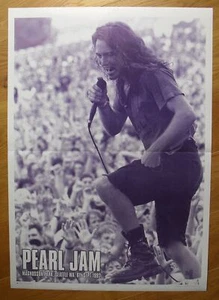 PEARL JAM affiche poster ancienne vintage 90x64 cm seattle '92 - Imagen 1 de 1