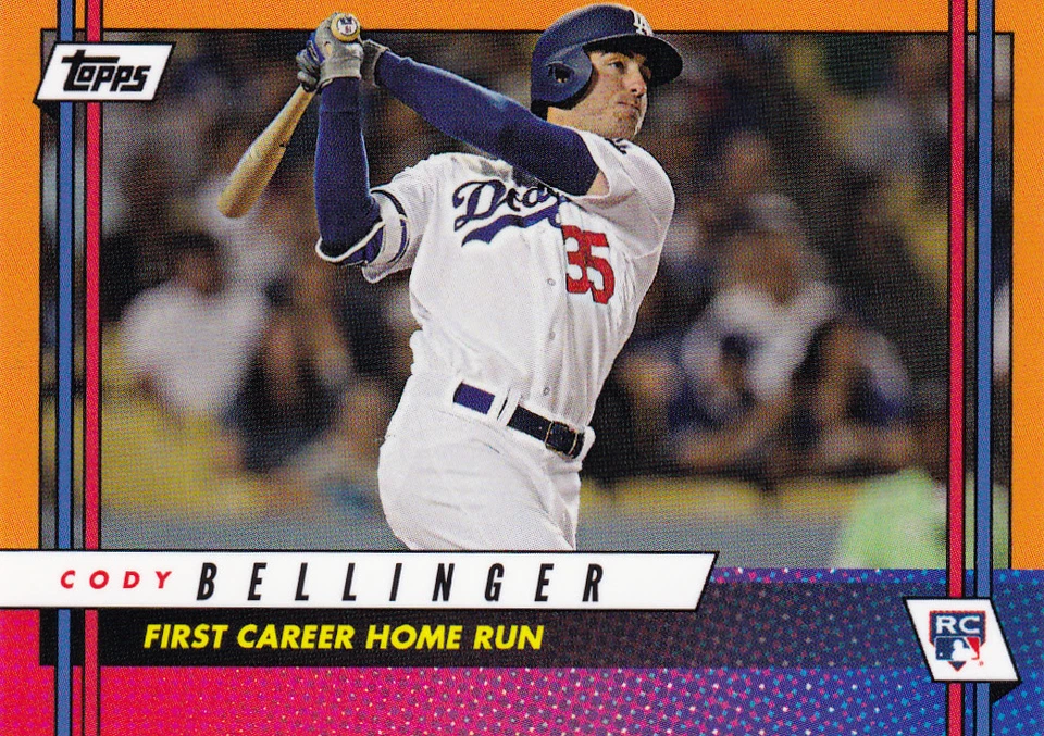 Cody Bellinger Dodgers 1st HR 2017 Topps On Demand Rookie Class Orange B4O RC - Image 1 of 2