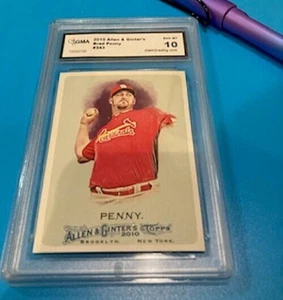 2010 BRAD PENNY #343 ALLEN GINTER'S & GMA 10 Gem MINT & BONUS CARDS - Picture 1 of 1