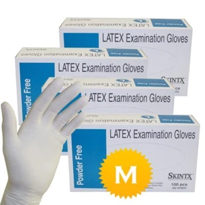 400 Gloves - Medium - Latex Medical Exam Dental Powder Free Disposable Gloves - Picture 1 of 6