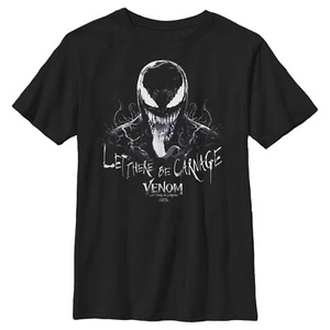 Marvel Venom - "Let There be Carnage" Black and White T-Shirt Size LT - Picture 1 of 3