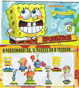 Spongebob Nickelodeon Series Complete 8 Pieces GIOCHI PREZIOSI