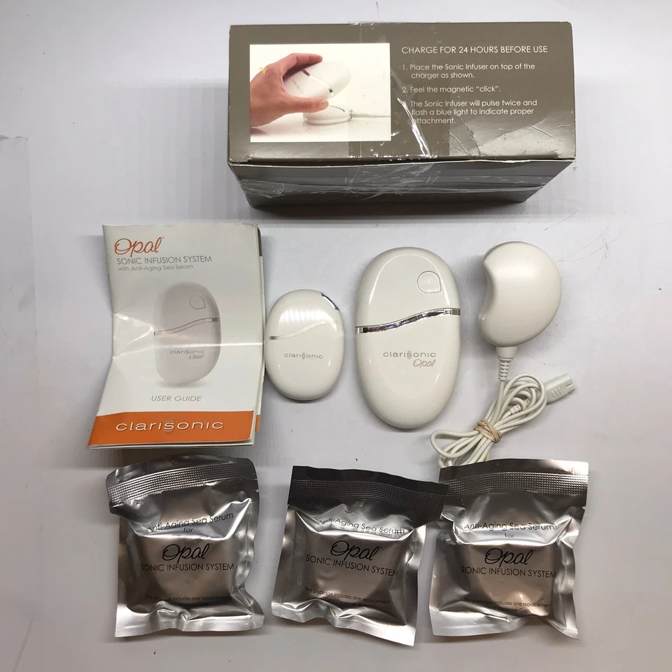 Sistema de infusión sónica Clarisonic Opal con cargador y manuales en caja probado funciona Foto 1 de 4