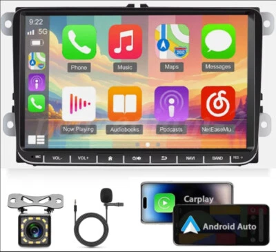 For VW Volkswagen Jetta Passat Android 13 Car Stereo Radio Carplay GPS Navi +Cam - Image 1 of 4