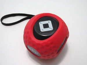 PRE-OWNED IHIP WMRGBALLSPKR RED/BLACK BLUETOOTH WIRELESS PORTABLE RUGGED BALL SP - Picture 1 of 4