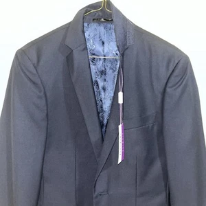 Giacca tuta blu navy uomo taglia 36S, vestibilità slim portabella. - Foto 1 di 8