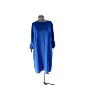 Cece Long Sleeve Size 14w Blue Dress - Picture 1 of 7