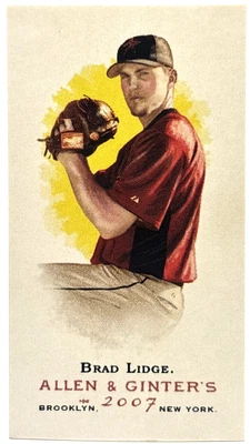 2007 Topps Allen & Ginter - Brad Lidge - Mini Bazooka Back /25 - Astros - Image 1 of 2