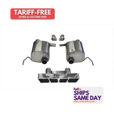 Corsa 14765, Kit Fits 14- Corvette 6.2L Sport Valve-Back Exhaust Stainless Perfo - Image 1 of 4