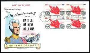 1965 Battle of New Orleans 5¢ Sc 1261 FDC Fluegel War of 1812 Jackson UA - Picture 1 of 1
