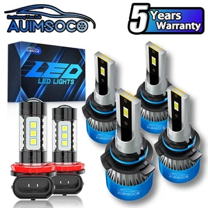 For Mitsubishi Lancer 2008-2015 6000K LED Headlight Fog Light Bulbs Kit Bright - Picture 1 of 16