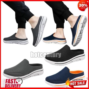 Mens Mules Shoes Lightweight Walking Mules Sneakers Open Back for Indoor Outdoor - Picture 1 of 27