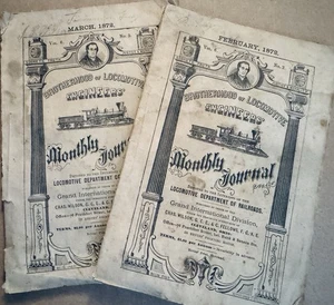 Brotherhood & Locomotive Engineers' Monthly Journal Railroads Feb/Mar 1872 - Bild 1 von 10