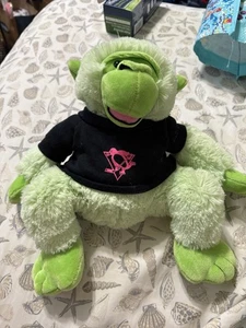 Pittsburgh Penguins Stuffed Monkey Plush Green Pink Logo Youth Girls Boys Toy - Picture 1 of 5
