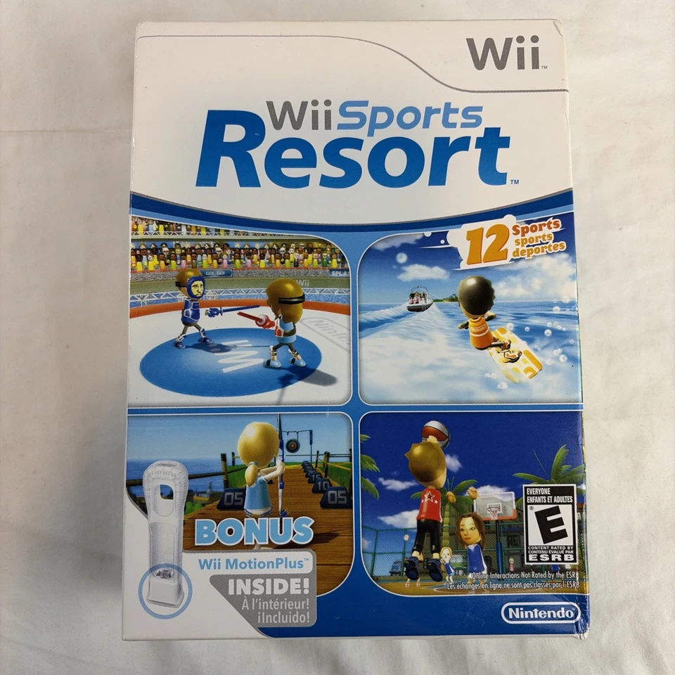 Wii Sports Resort for Nintendo Wii Big Box Sealed Game NIB Sealed Box Brand New - Image 1 of 4