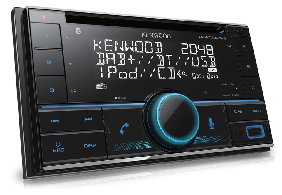 Kenwood DPX-7300DAB 2-DIN Autoradio CD DAB+ USB BT - Bild 1 von 1