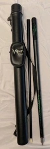 Viper Q Vault 31" Pool Que Carry Case Crossbody Black W/ Harvard Pool Stick - Picture 1 of 11