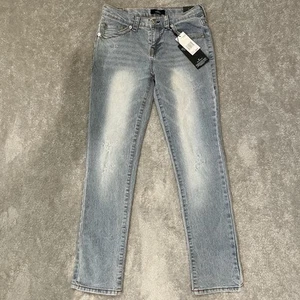 True Religion Jeans Geno Relaxed Slim Youth Boys Denim Size 14 Embroidered NWT - Picture 1 of 24