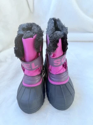 NEW Sorel Snow Commander Boot Purple Dahlia Groovy Pink Toddler Sz 12/UK11/EU29 - Image 1 of 4