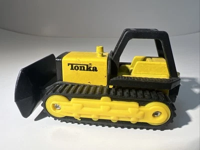 Tonka Yellow Bulldozer Diecast 3.5" Construction Vehicle 1994 Mini Wheels under  - Image 1 of 4