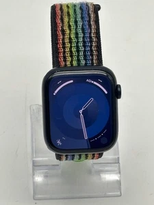 GPS Only Apple Watch Series 8 45MM MIDNIGHT Aluminum MNP83LL/A - Photo 1 sur 5