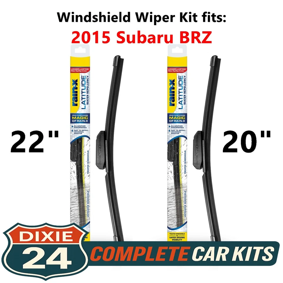 Rain-X Latitude 2-n-1 Windshield Wiper Kit fits: 2015 Subaru BRZ (22" & 20") Foto 1 de 4