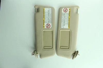 2001-2006 Lexus GS300 Driver And Passenger Side Sun Visor Pair Set Tan Lighted - Image 1 of 3