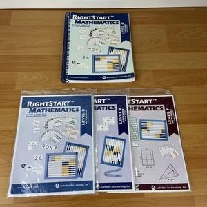 RIGHTSTART MATHEMATICS LEVEL B, LESSONS 2nd EDITION W/ LEVEL B, E, & F APPENDIX - Picture 1 of 7