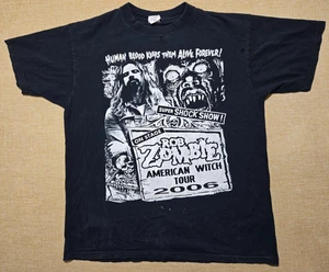 Maglietta Rob Zombie American Witch Tour 2006 taglia L maglietta metallo horror - Foto 1 di 11