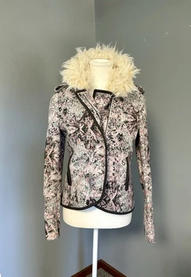Chaqueta Moto Anthropologie Elevenses Mujer Paisley. Talla 2. Nuevo con etiquetas Foto 1 de 4