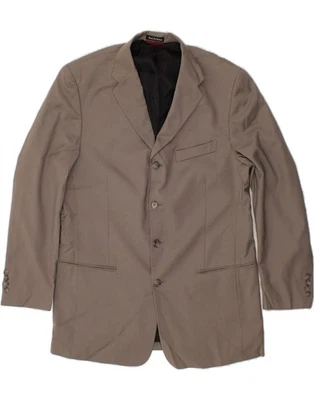 PIERRE CARDIN Mens Slim Fit 4 Button Blazer Jacket UK 42 XL Grey Pinstripe CP47 - Image 1 of 3