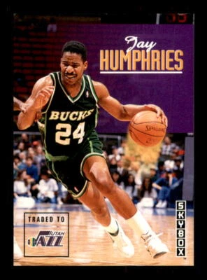 1992 Basketball Skybox Jay Humphries Milwaukee Bucks #135 - Image 1 of 2