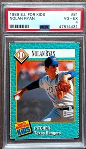 1989 S.I. Sports Illustrated for Kids Nolan Ryan Card #81 ~ PSA Graded 4 VG-EX - Picture 1 of 2
