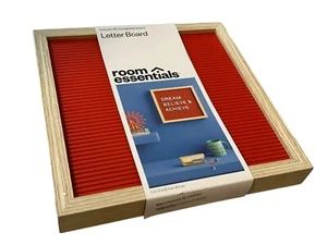 Room Essentials 12"×12" Red Display Message Letter Board with 180 Characters NEW