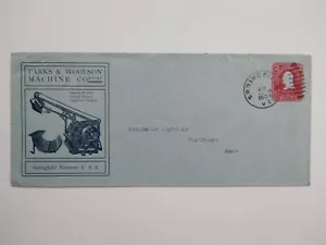 Vermont: Springfield 1904 Parks Woolson Machine Co Legal Size Werbung Cover - Bild 1 von 2