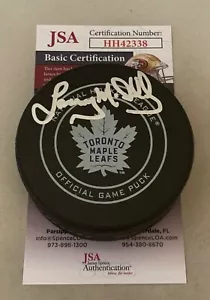 Lanny McDonald signed Toronto Maple Leafs Official Game Puck autographed JSA - Picture 1 of 2