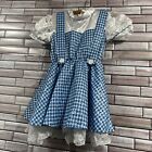 Rubies wisard of oz dress small girls Dorthy Sequin Child blue plaid dress