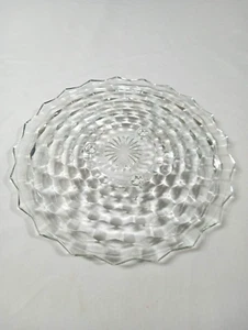 Fostoria American 12'' Round Footed Cake/Serving Platter - Picture 1 of 5