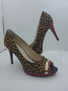Nine West Leopard Print High Heal - Picture 1 of 7