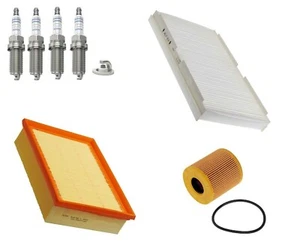 Service Kit Fits Peugeot 308 CC 2.0 CVVT FWD FB Air Oil Cabin Filter Spark Plugs - Picture 1 of 8