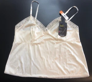 Vintage womens VANITY FAIR Camisole Size 42 NWT Jentell Lingerie Cream Lace - Picture 1 of 11