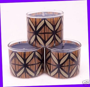 3 Bath & Body Works BLACK TEAKWOOD Scented Mini Candle 1.3 oz Small Travel - Picture 1 of 1