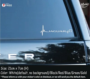 JAGUAR Is In My Blood Heartbeat Reflective Car Stickers Decals Best Gifts W= - Picture 1 of 1