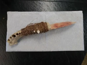 Handmade Nova Culite bladed knife with Aligator Jaw handle - Picture 1 of 3