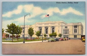 Postcard: Union Station, Dallas, TX, Martin News Agency / Curt Teich, Unposted - Picture 1 of 2